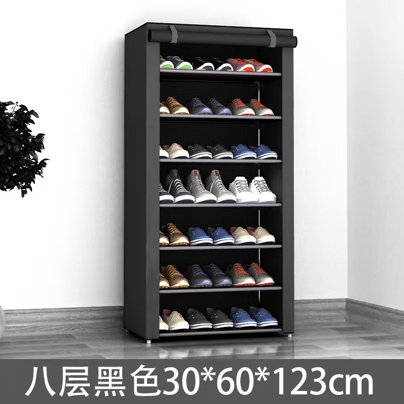 Vietnam venta caliente a prueba de polvo zapato armario rack de almacenamiento ensamblaje casero estante de zapatos multicapa estante de almacenamiento de zapatos simple y económico
