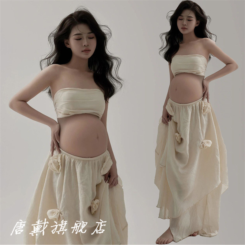 Photo Studio's New Maternity Photography Clothing, Fairy Atmosphere Flower Skirt, Pregnant Mommy's Sexy Photography Clothing Photo Studio's New Maternity Photography Clothing, Fairy Atmosphere Flower Skirt, Pregnant Mommy's Sexy Photography Clothing