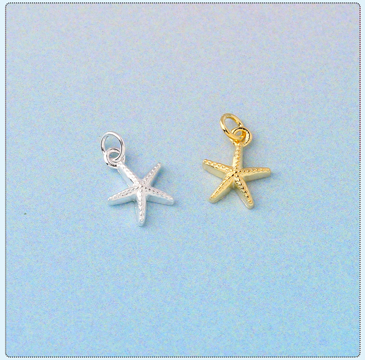 1 Piece Sterling Silver Star Shell Pendant display picture 3