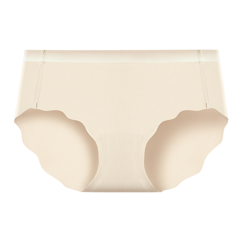 Yoga sin costuras nuevo deporte seda de hielo de secado rápido degradado sin costuras seda alargada entrepierna antibacteriana triángulo ropa interior para mujer cabeza