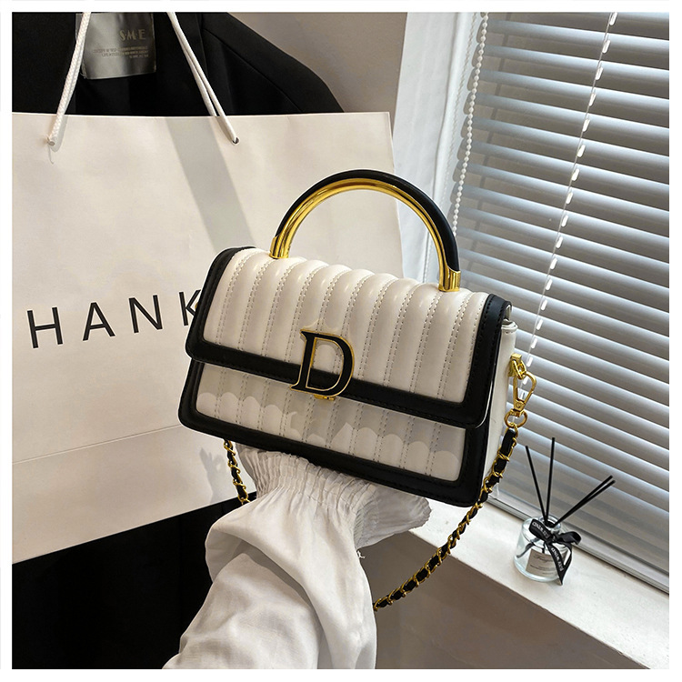 Hochwertige, leichte, luxuriöse, weiche Ledertasche mit bestickter Kette, kleine, duftende Tasche für Damen, vielseitige, modische Textur, One-Shoulder-Crossbody-Handtasche_voghion.com