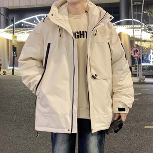 2024 New Autumn and Winter Thickened Down Jacket Men's Young Couple White Duck Down Jacket Warm Casual Duck Down Jacket