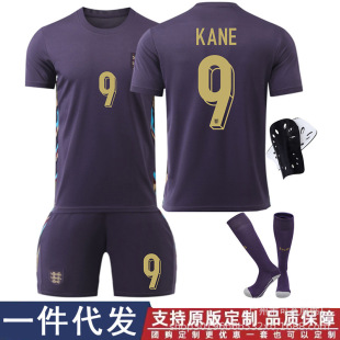 2425 England away dark blue No.9 Kane jersey Bellingham No.10 Foden 7 children's football jersey suit