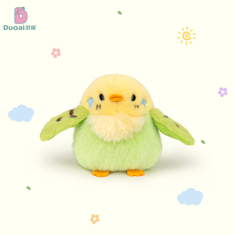 Lindo gorrión loro pequeño pájaro colgante peluche juguete de dibujos animados muñeca bolso colgante muñeca muñeca llavero muñeca muñeca