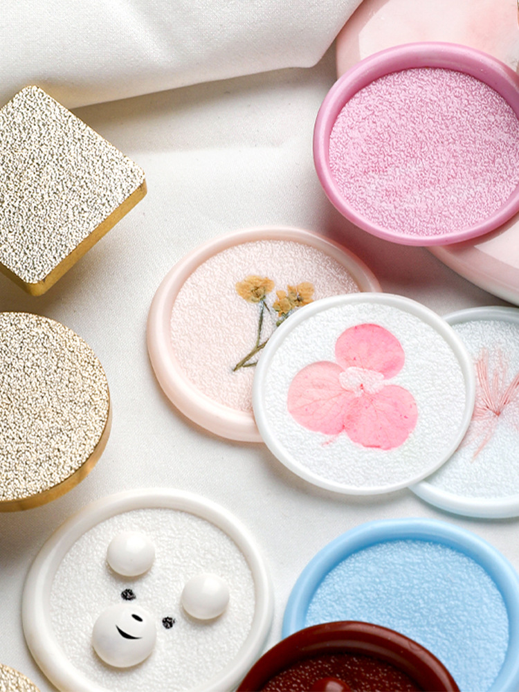 New product frosted blank copper head Suidisi fire paint seal DIY sealing wax gift hand account seal head wholesale