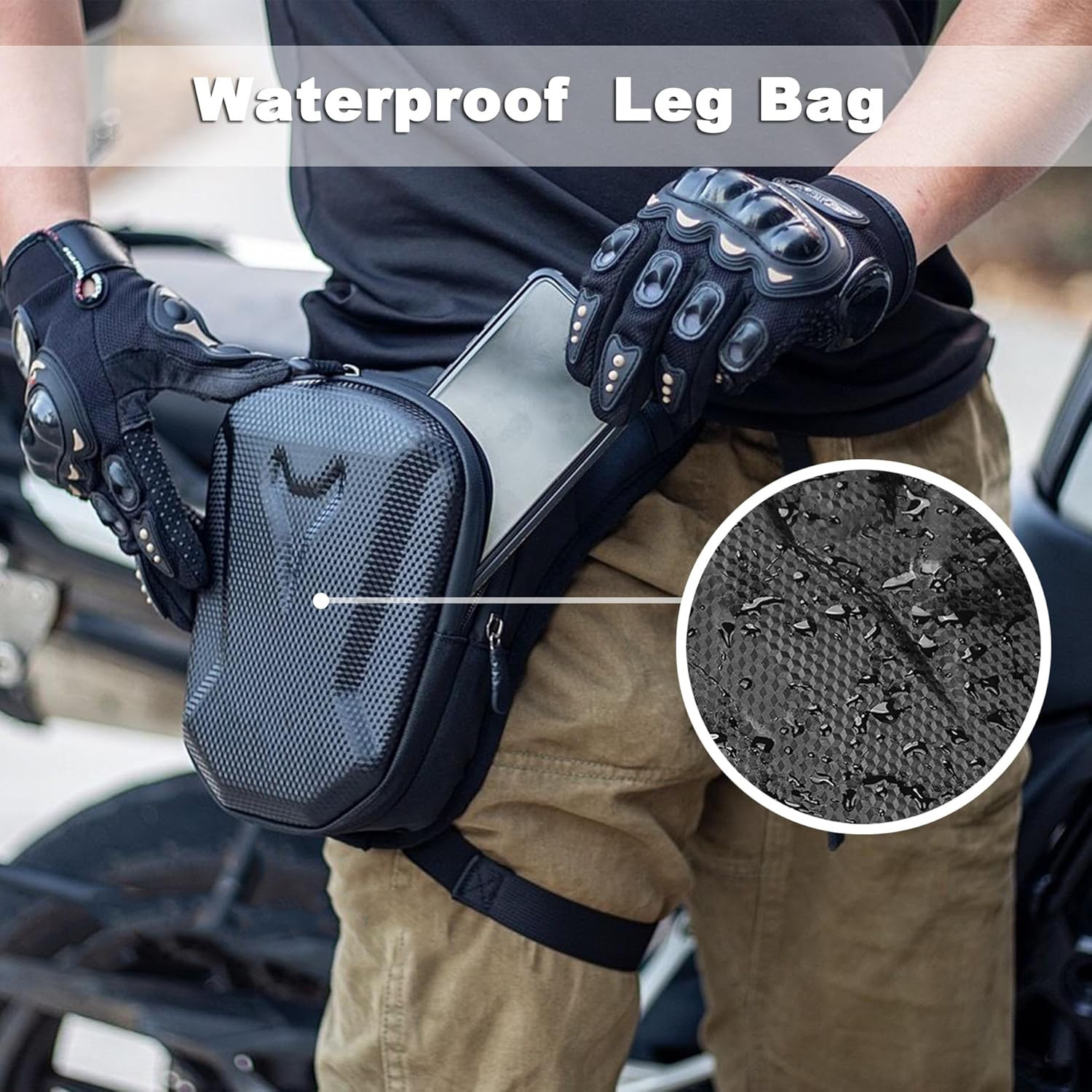 Bolsa de motocicleta, locomotora multifuncional, cintura impermeable, bolsa de tramo inclinada al aire libre, bolsa táctica, bolsa de pierna, bolsa de viaje