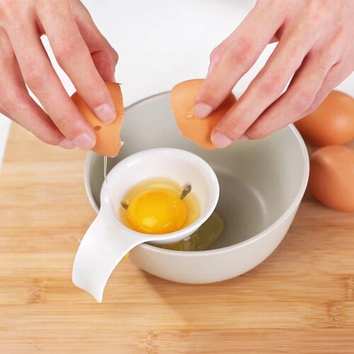 Egg yolk and egg white separator, egg separator, silicone egg and egg white jam filter, baking kitchen supplies wholesale