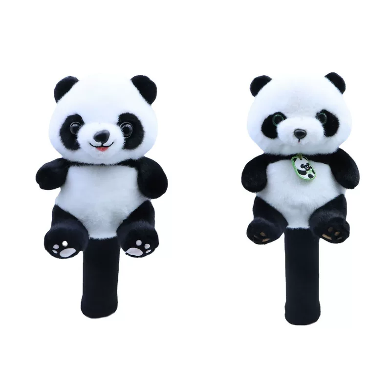 Protective golf clubs, helmet, panda
