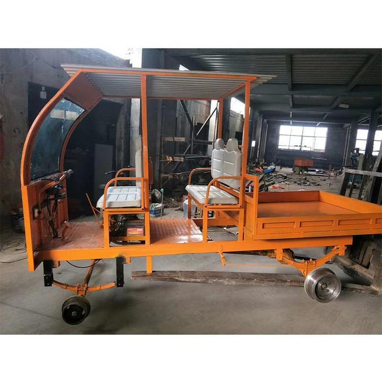 Vehículo ferroviario de transporte ferroviario de 2 toneladas de carga de vehículo ferroviario de control remoto eléctrico de cuatro ruedas