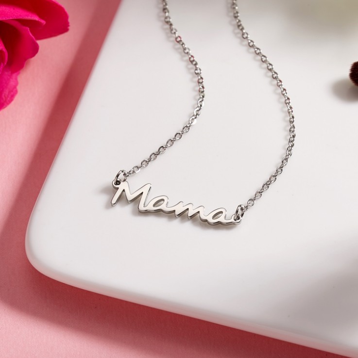 1 Piece Simple Style Letter Alloy Plating Women's Necklace display picture 2