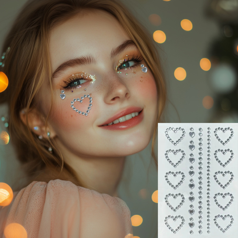 Trendy Performance Eye Makeup Face Rhinestone Stickers Adhesive Self-Adhesive Glitter Diamond Nail Art Stickers Makeup Face Rhinestone Stickers Trendy Performance Eye Makeup Face Rhinestone Stickers Adhesive Self-Adhesive Glitter Diamond Nail Art Stickers Makeup Face Rhinestone Stickers