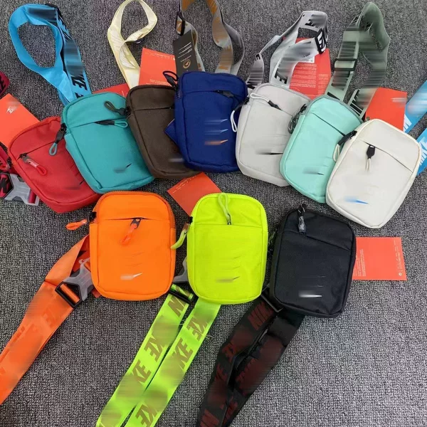 Trendy brand couple's chest bag, sports outdoor waist bag, men's shoulder bag, student crossbody bag, women's multifunctional small canvas bag