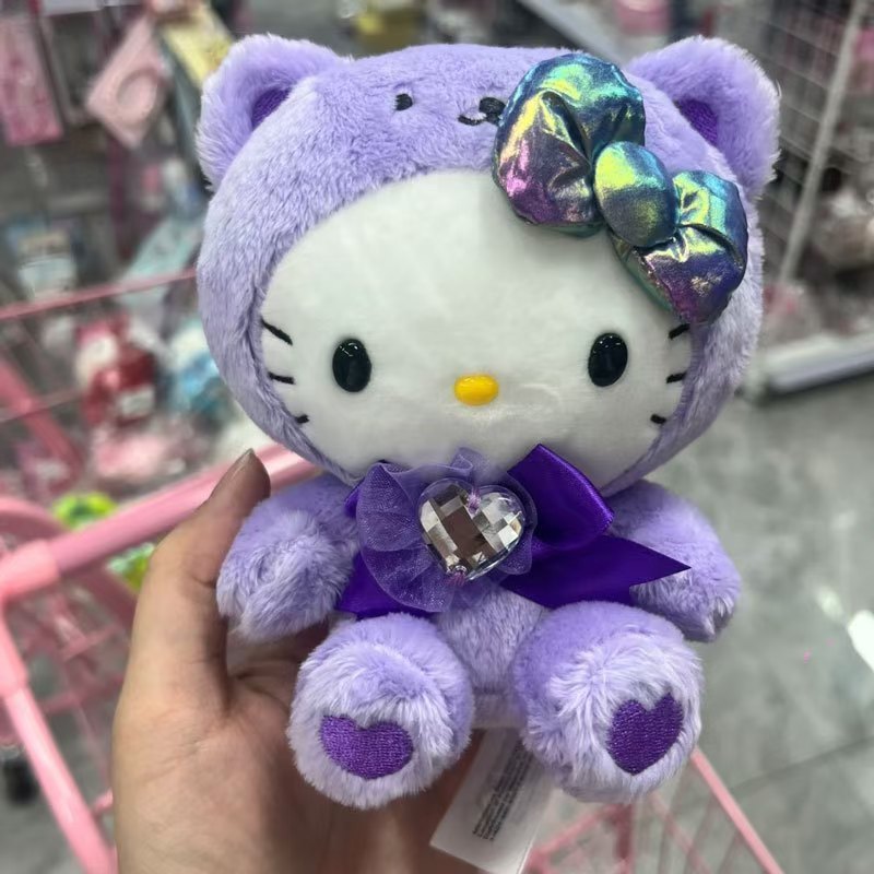 美版sanrio新款Hellokitty小挂件凯迪猫12月份毛绒玩具挂饰礼品|undefined