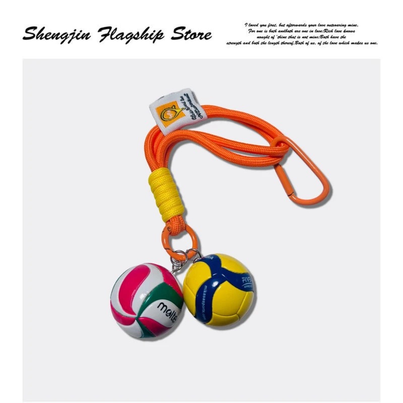 Keychain original de voleibol bolso creativo colgantes chinos mujeres y hombres mikasa fila mini recuerdos premios concurso