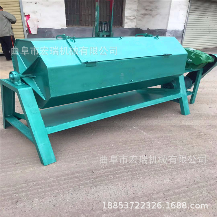 去毛刺滚筒抛光机 200升六角滚筒式除锈机 淮安金属除锈研磨机