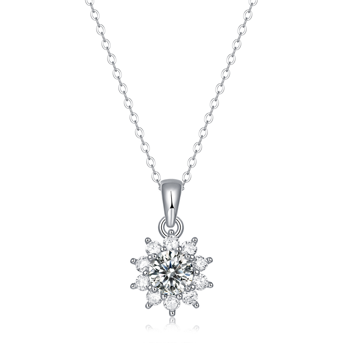 Temperament 925 Silver Moissanite Necklace