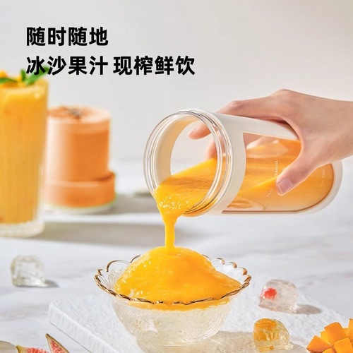 Portable juice maker charger juice cup with straw small home appliance gift 7.4V high power ice crushing cross-border