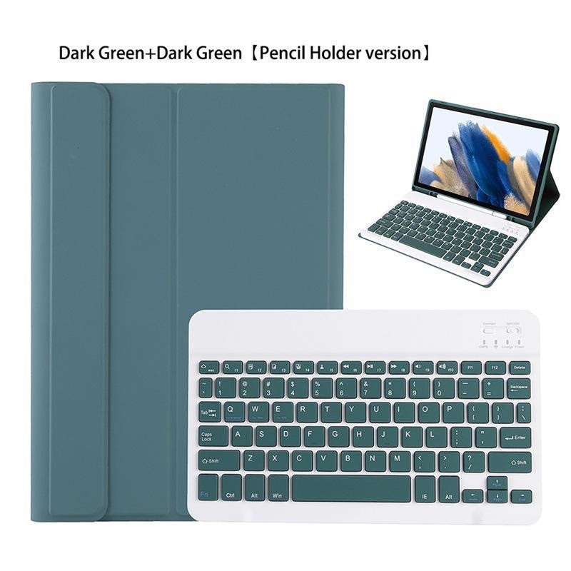 Cross-border applicable Samsung Tab S9 keyboard protective cover A8 Bluetooth keyboard S6 with Pen slot split magnetic keyboard
