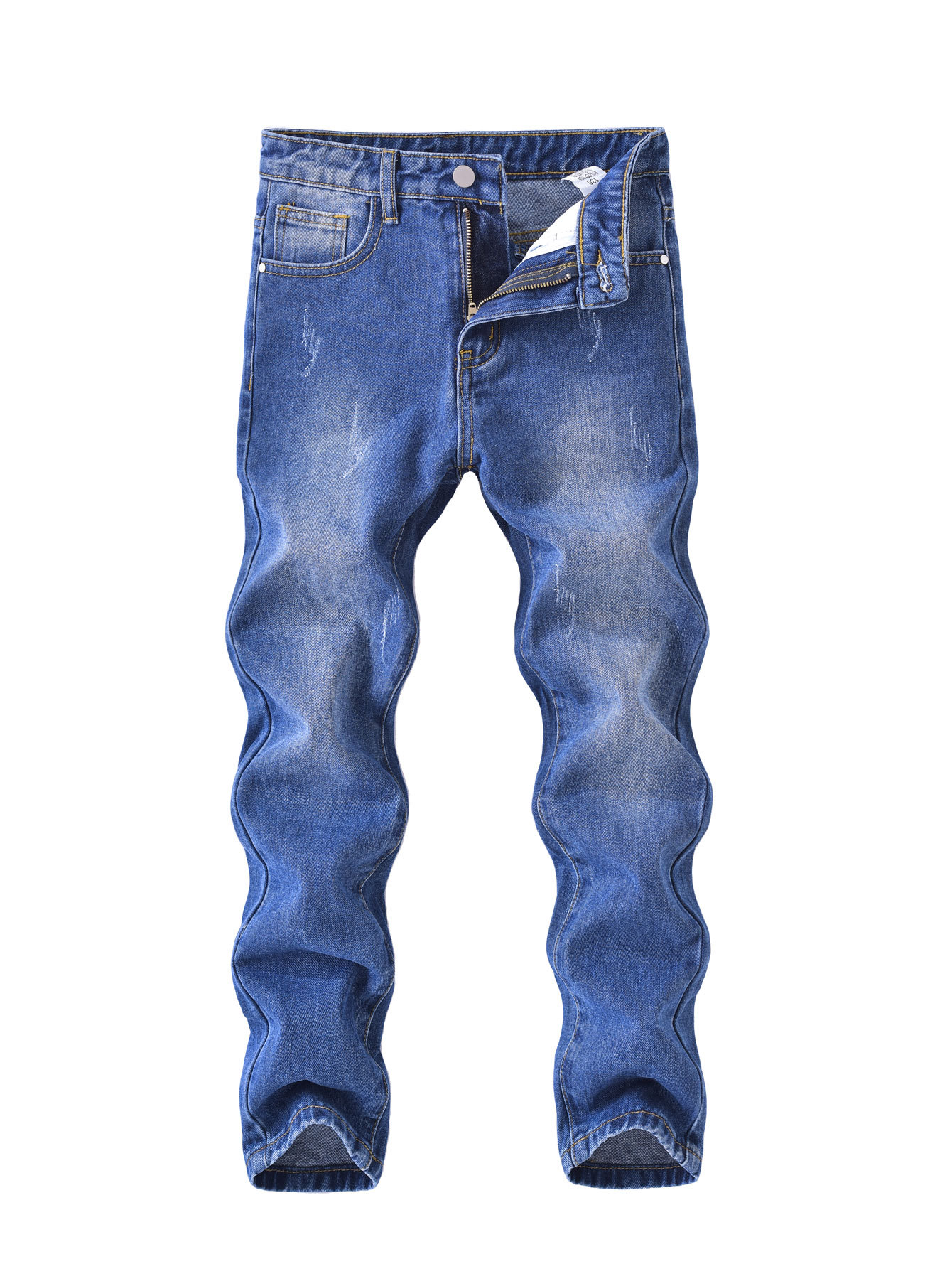 Rippade jeans för pojkar vardagsbyxor barnmode_voghion.com