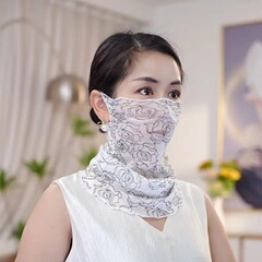 夏の日焼け止めマスクの女性ファッションの全顔の首の保護カバー