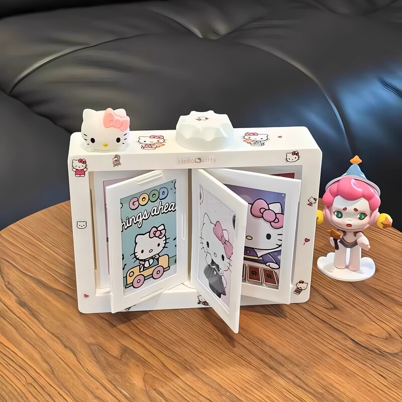 Kt Polaroid Rotating Photo Frame Page Turning Photo Album Table Photo Card Storage 3D Printing Creative Chinese Valentine's Day Gift