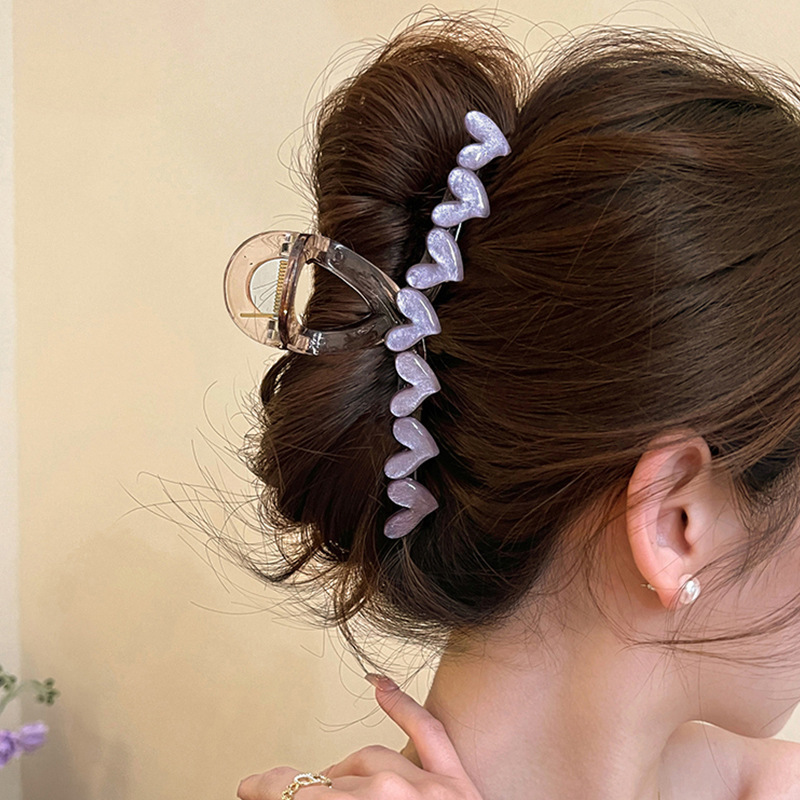 後頭部用の高級感のあるヘアクリップ、フレンチニッチの高級感のあるヘアクリップ、髪のボリュームを際立たせる絶妙なヘアクリップ、大きな新しいスタイルのヘアクリップ|undefined