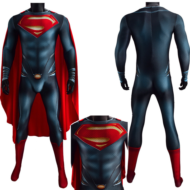 正義連盟クラークケントスーパーマン鋼鉄の体superman連体レオタードコスプレ服|undefined