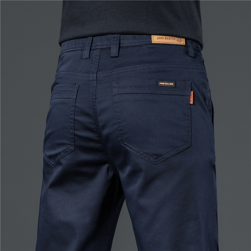 Hong Kong 2026 Autumn High-End Men's Casual Pants Slim Fit Straight Business Elastic Versatile Long Trousers