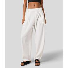 H 40680 Ice silk wide leg straight pants ��˿����ֱͲ��