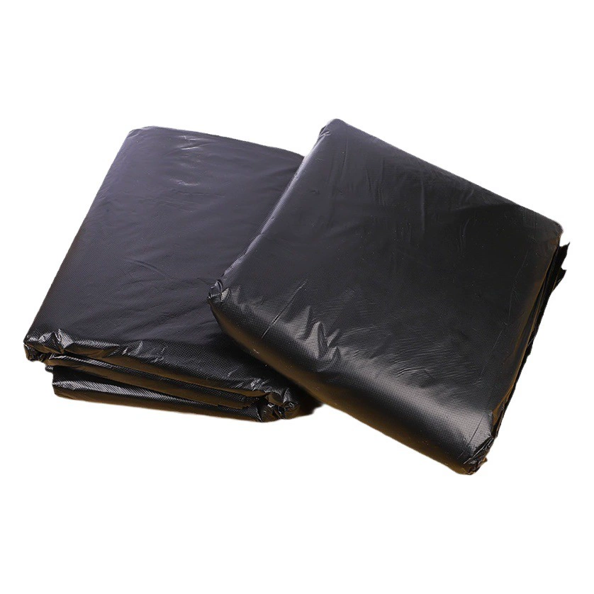 Оптовый утолщенный Большой коммерческий мешок для мусора Недвижимость Отель Кейтеринг Черный пластиковый пакет Очень толстый мешок для мусора с плоским ртом