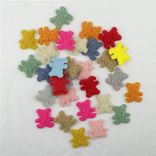 3cm Teddy velvet bear accessories hair accessories headdress hairpin making material diy handmade accessories accessories