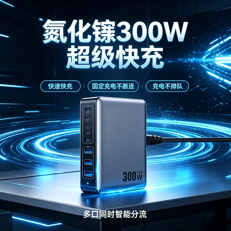 Carefully Selected 300W Gallium Nitride Charger 20V5A High-Power Mobile Phone Laptop Desktop Charging Station 300W Fast Charging Carefully Selected 300W Gallium Nitride Charger 20V5A High-Power Mobile Phone Laptop Desktop Charging Station 300W Fast Charging