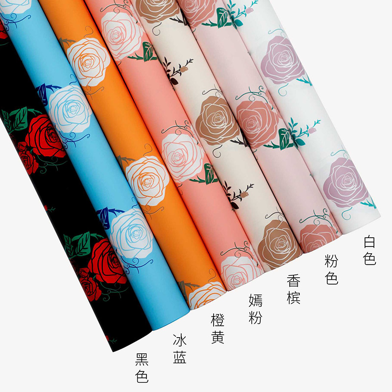 Huaxi Yuyin sueño rosa impermeable floral embalaje floral florista ramo floral rosa material de envoltura floral al por mayor