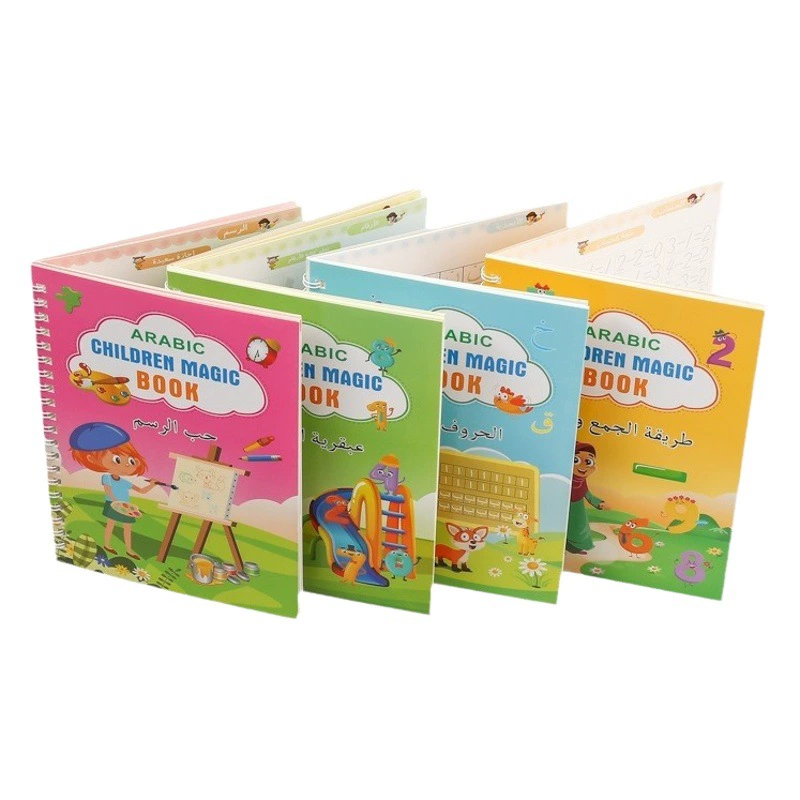 Трансграничная Арабская детская канавка для практики управления тетрадью обучение Перу Волшебная практика тетрадь практика твердой ручки
