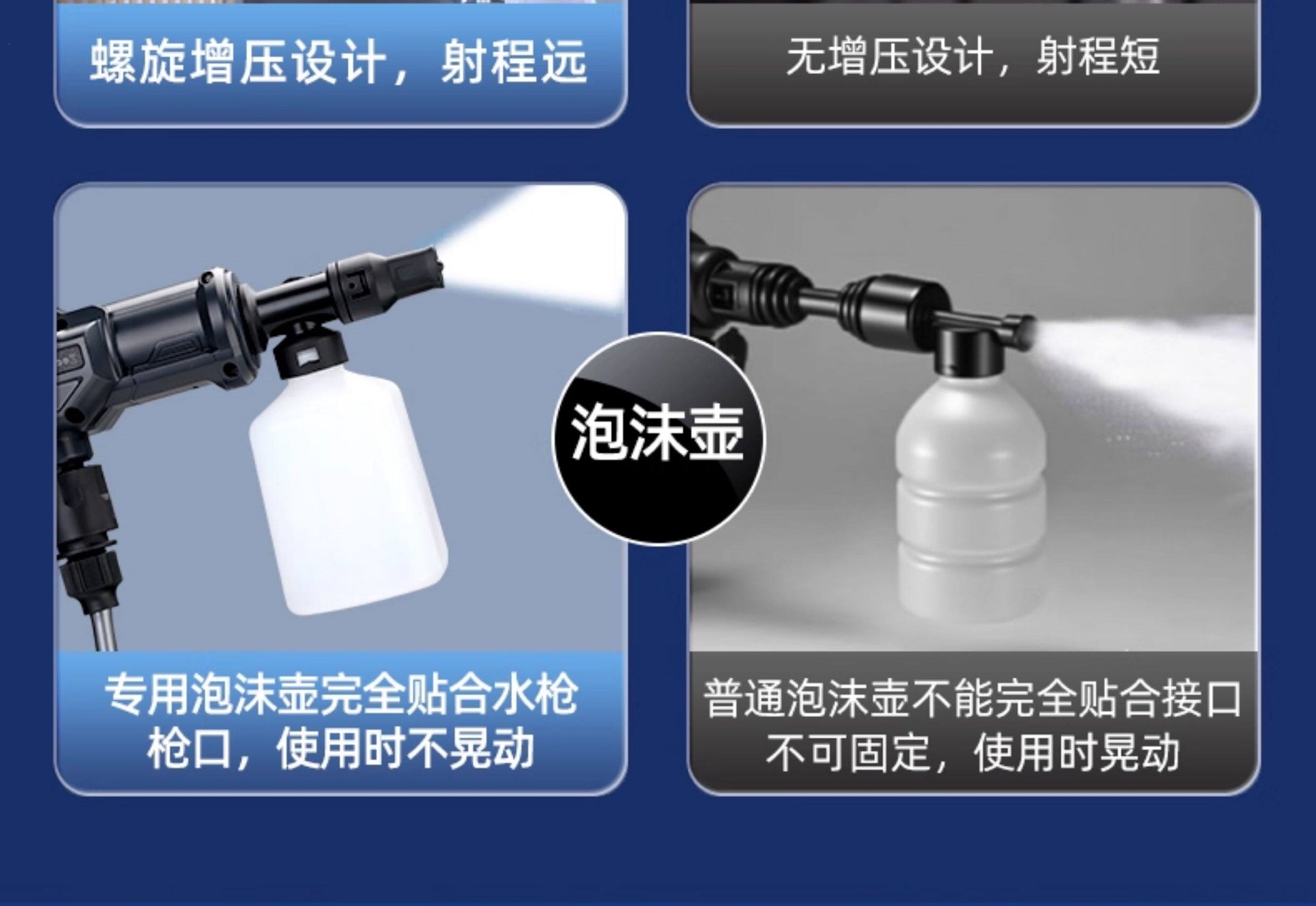 Deli Wireless Car Washing Machine High-Pressure Water Gun for Home and Car Cleaning Lithium Battery Rechargeable Booster Water Gun