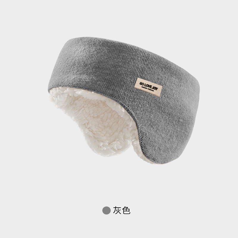 Invierno nuevas orejeras cálidas orejeras de punto de lana a prueba de viento a prueba de frío anticongelante orejeras forradas de lana DEZ43