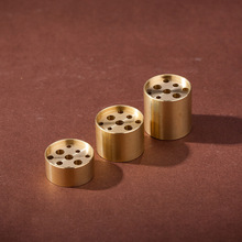 九孔香插迷你黄铜小香架创意家用多功能香炉底座禅意摆件义乌批发