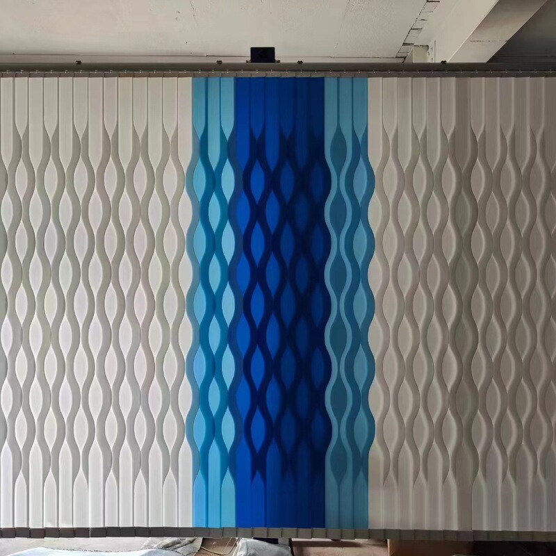 Modern, Simple, Beautiful and Stylish Sunshade Manual Electric Intelligent Independent Single-Piece Vertical Blinds for Home and Office