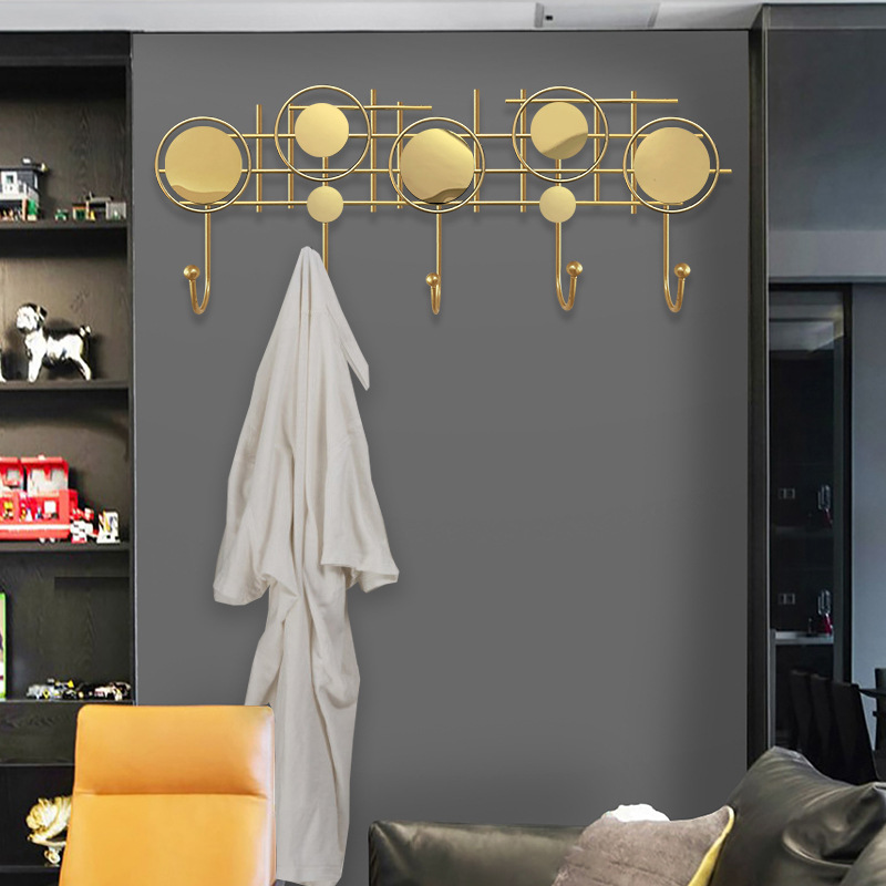 Entrada simple moderna ropa creativa gancho sala de entrada gancho de la capa gancho de metal de moda