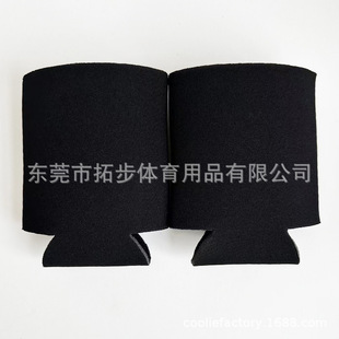 Amazon Black 4mm Thick Foam Coke Cup Cover Imitation Diving Material Folding Insulated Cup Cover Coke Cover
