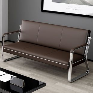 New Iron Sofa Living Room Home Simple Combination Small Small Apartment Office Sofa Three-Seater Office Sofa