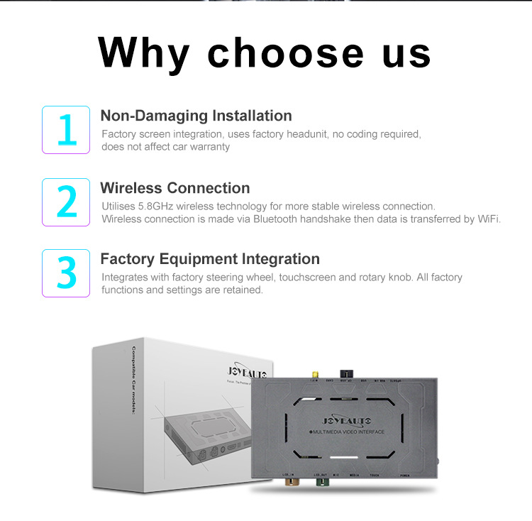 Wireless Carplay Decoder for Audi 2003-2009 with 2g Mmi Wireless Carplay Module