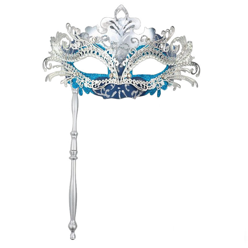Ventas transfronterizas de metal con diamantes de cola de fiona desmontable varilla romana de mano máscara de mitad de cara juegos de cine y televisión props de interés