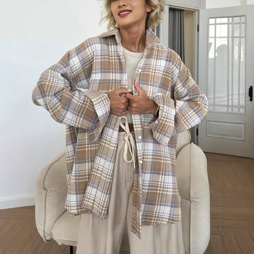 Autumn retro fashionable shirt