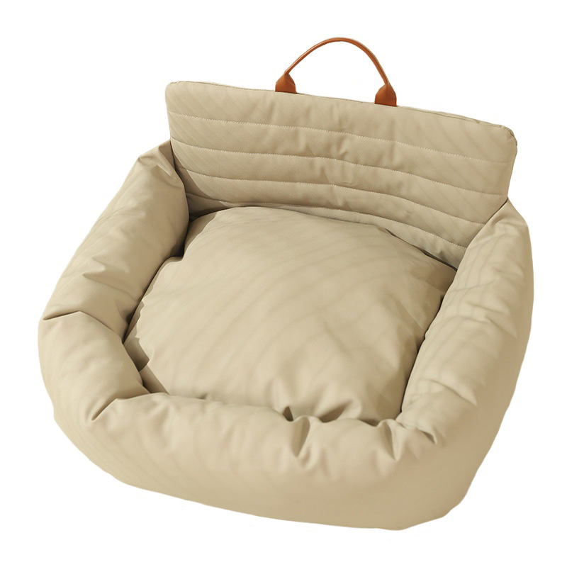 Coche perrera gato nido cuatro estaciones universal asiento de seguridad perro perrera pequeño perro peluche mascota estera del coche