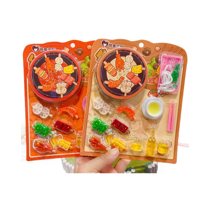 楽しくてクリエイティブな DIY レッドオイルボウルチキン子供用ままごと模擬食品おもちゃセットコラージュ手作り|undefined