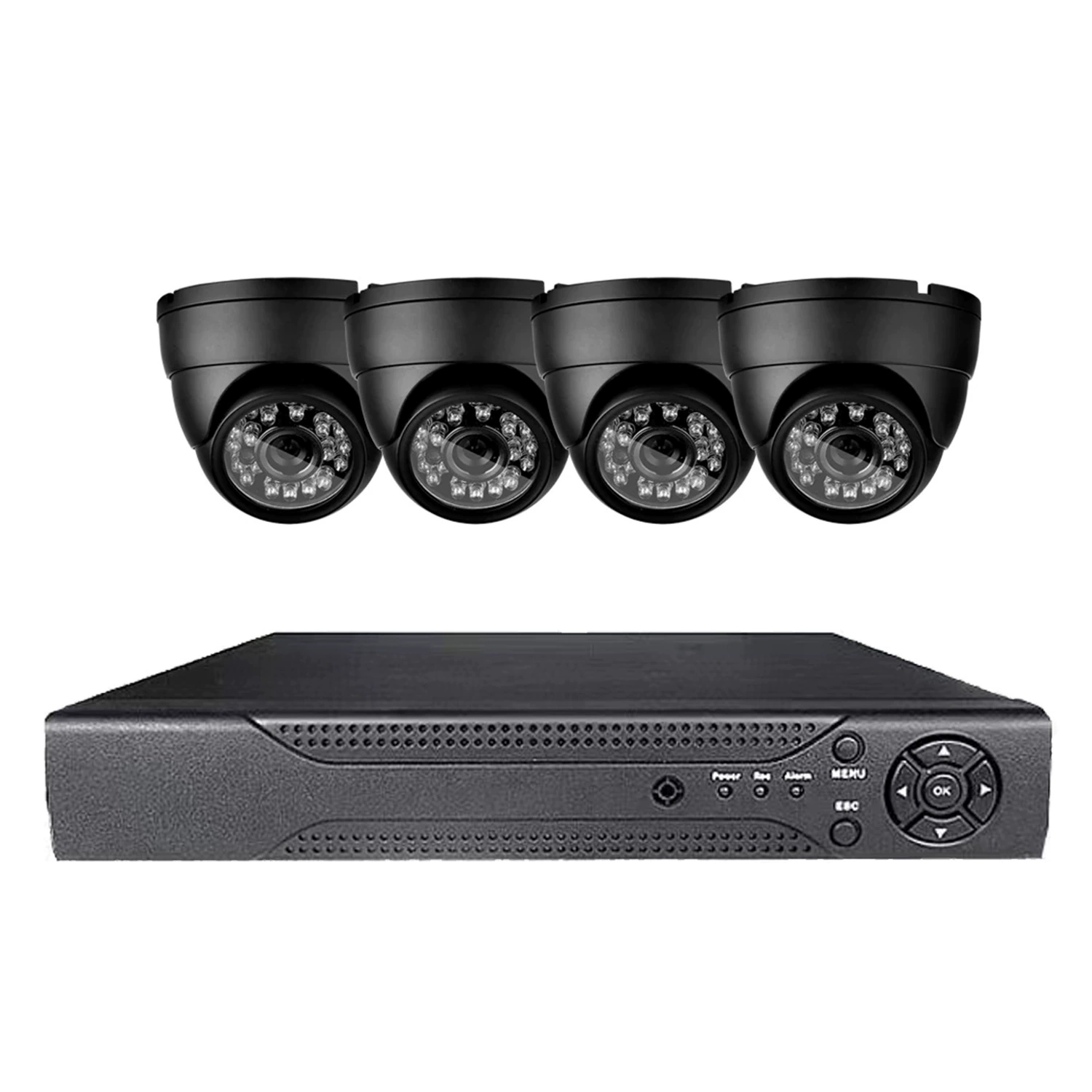 AHD Коаксиальный комплект системы видеонаблюдения полусферы камеры наблюдения HD крытая наружная металлическая водонепроницаемость