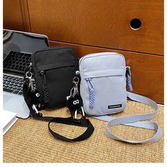 潮流帆布小包包女2024春季新款時尚單肩包輕便精緻迷你斜挎手機包