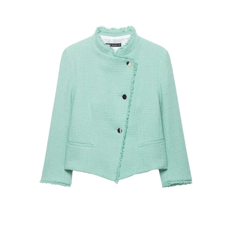 Export order! New fashion frayed edge construction blazer for autumn 2026, model 7840121 Export order! New fashion frayed edge construction blazer for autumn 2026, model 7840121
