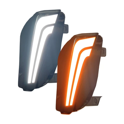 Suitable for 11-13 Models of Toyota Gündüz işıqları - laser-dual-strip-led-bi-color-daytime-running-lights-priced-per-pair